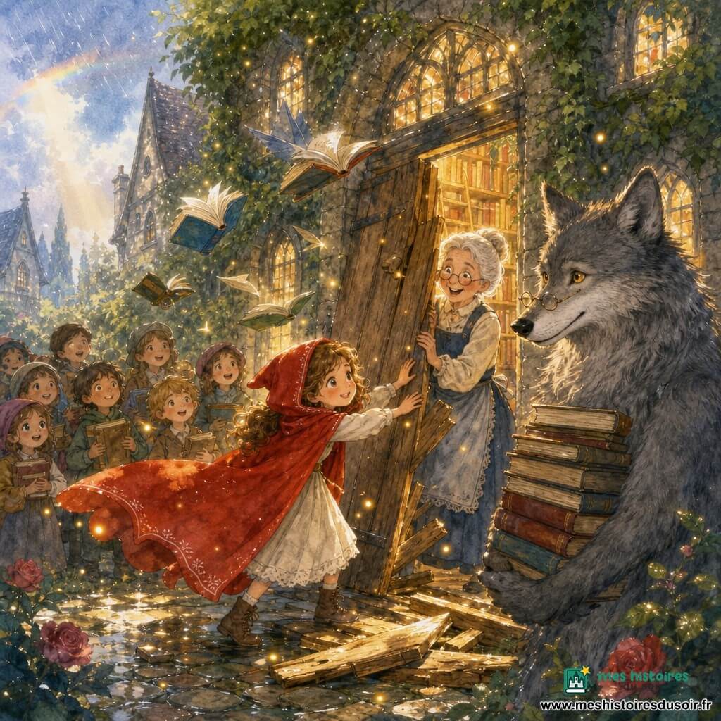 Le Petit Chaperon rouge et la bibliothèque aux voix libres